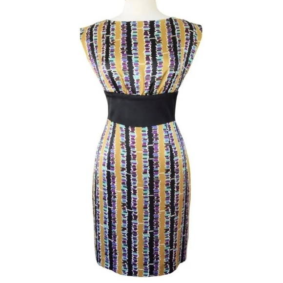 Trina Turk Jewel Tone Metallic Silk Dress 2 - Picture 2 of 12